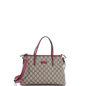 Gucci Convertible Zip Tote Gg Coated #249086G12B